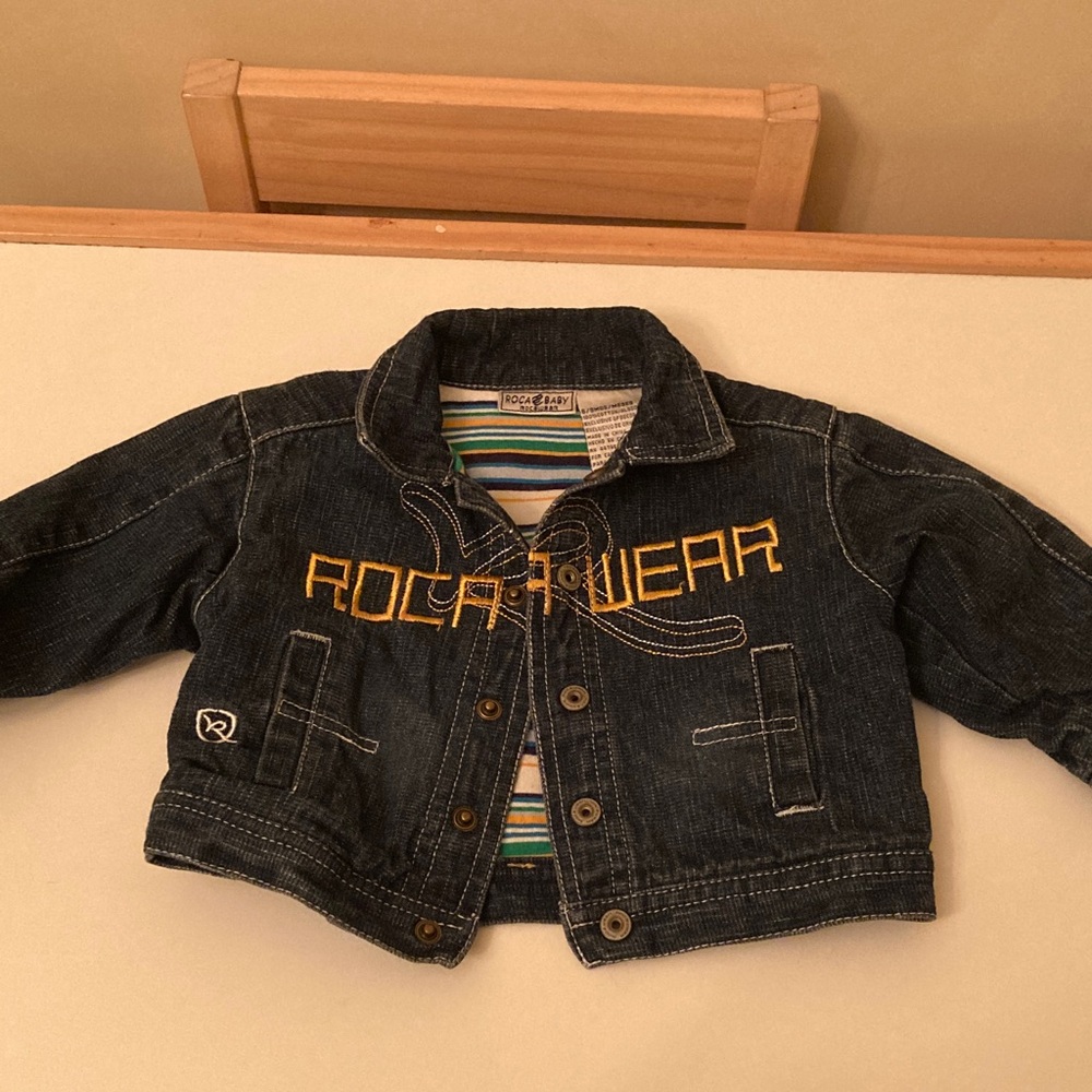Roca baby by RocaWear denim jacket size 6-9 months